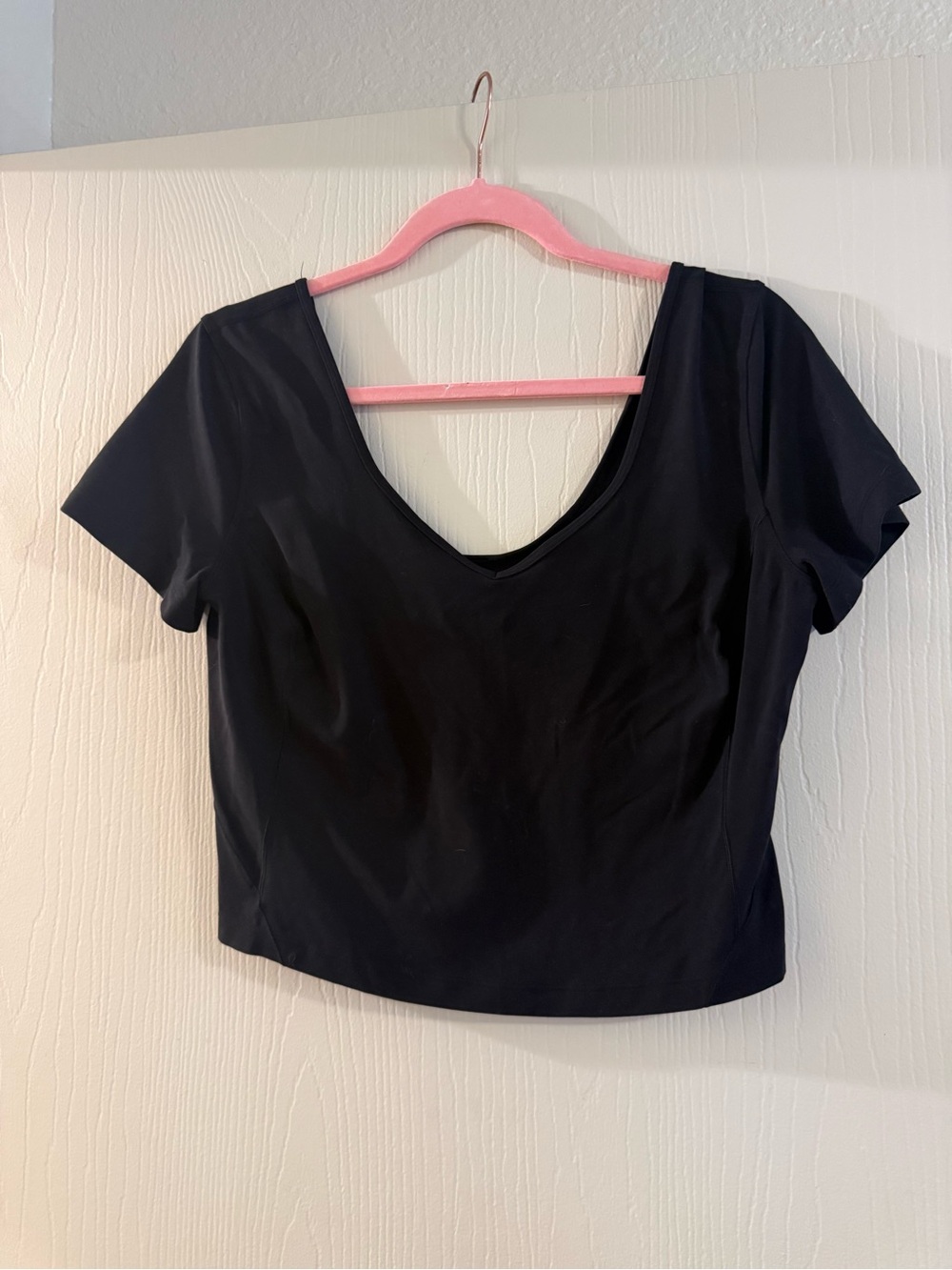Black Lululemon Align Tee Top